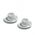 "TULIP" SET 2 TEACUPS